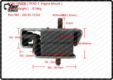 kaufen KOMATSU-Gummimotorlager, Bagger-Gummimaschinen-Kissen 20S-01-71310 PC40 PC50 online manufacture