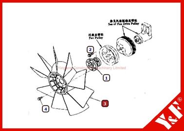 kaufen 600-625-7620 KOMATSU-Bagger-Teile, Ventilatorflügel des Ventilator-PC200-6 online manufacture