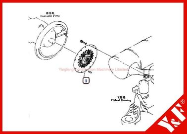 kaufen Kundengebundener KOMATSU-Bagger zerteilt PC200-6 Maschine des Dämpfer-20Y-01-11112 6D102 online manufacture