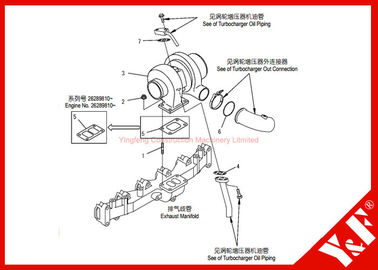 kaufen KOMATSU-Bagger zerteilt PC200-7 6738-81-8091 Maschine Turbolader-6D102 online manufacture