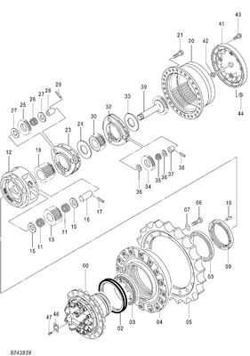 kaufen 1032486 Fördermaschinen-Hitachi-Teile ZX200 ZX240-3 ZX240-3-HCMC ZX240-3G ZX240-5G online manufacture