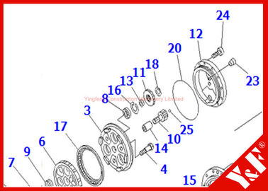 kaufen Bagger-Teile BR210 BR200 KOMATSU, TZ263B1104-00 TZ263B1204-00 RV Gang-Zus online manufacture