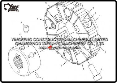 Bagger  330D 330D u. 330D L EAH00001- OBEN angetrieben durch Hydrauliksystem 2870169 der Maschinen-C9