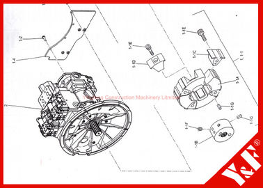 Kobelco-Bagger, der Bagger LS30P01063S004 LS30P01063S003 Verlegenheits-SK460-8 verbindet